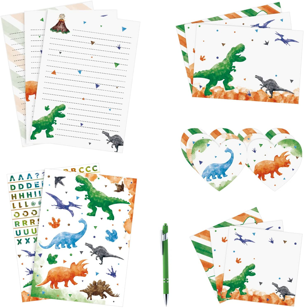 Stationery Set - Paper Letter Writing Set (Dinosaur C)