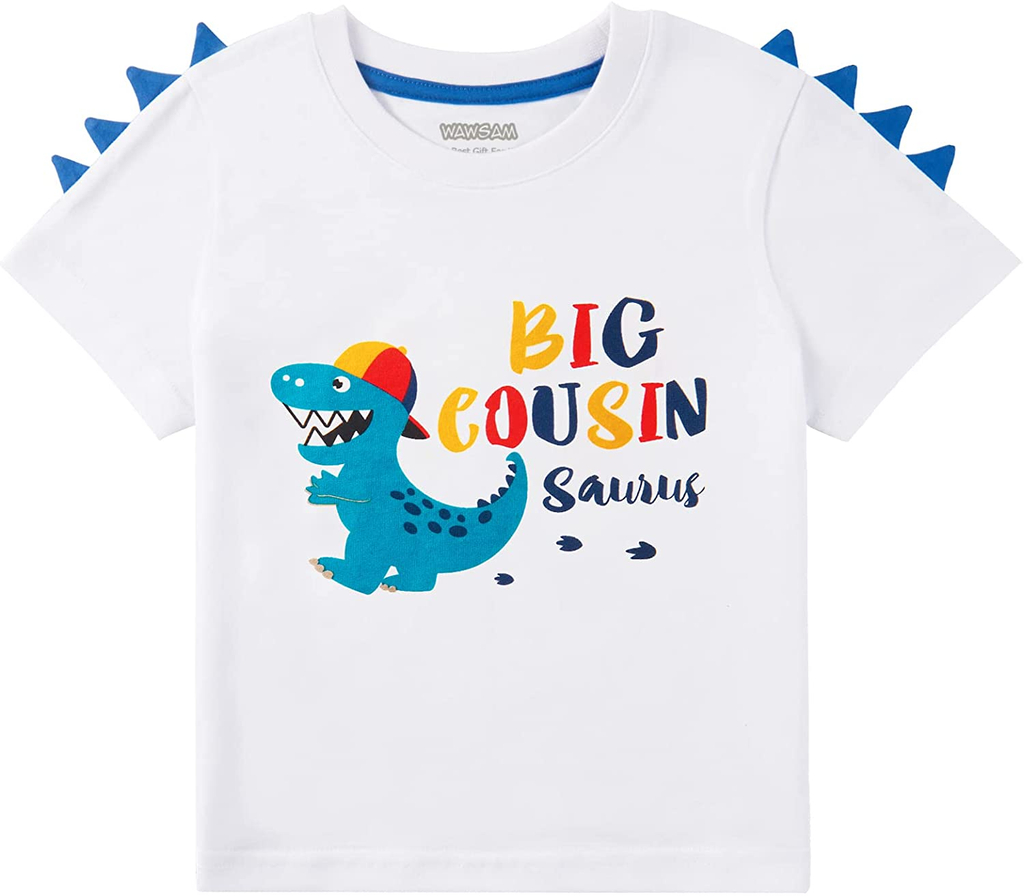 Dinosaur Big Cousin T-Shirt Dino Big Cousin Shirt for Toddler Boys