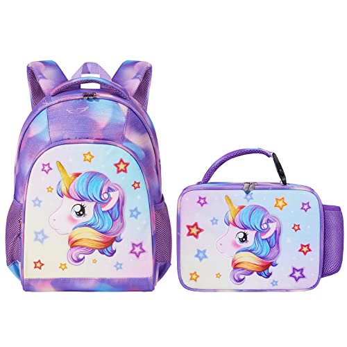 Sparkly Unicorn Kids Backpack Set