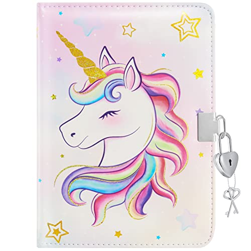 PU Rainbow Unicorn Notebook