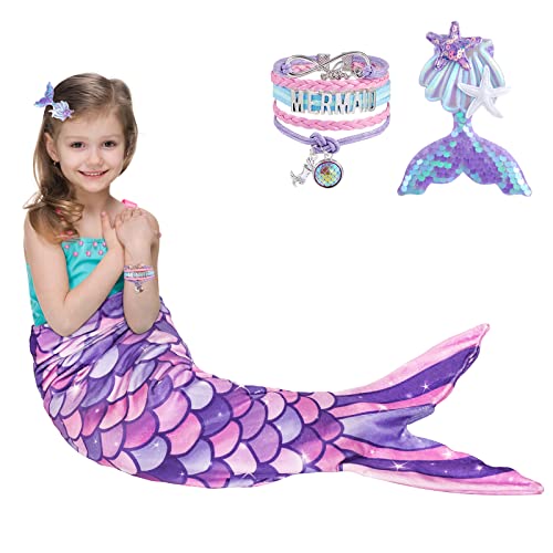 Mermaid Tail Blanket Gift Set