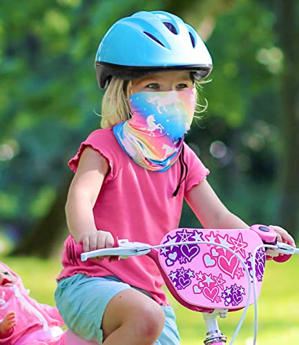 3 PCS Women Neck Gaiters Kids Bandanas Cooling Summer Face Mask Scarf for  Girls Adjustable Toddler Neck Gaiter Mask Breathable Face Cover Sun