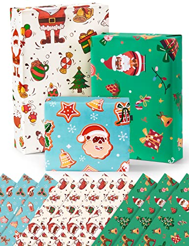 Christmas Wrapping Paper - 10 Sheets 20" x 27"