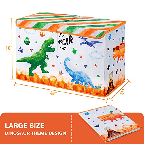 Video Game Kids Toy Box - 25” x 13” x 16” Toy Storage Box