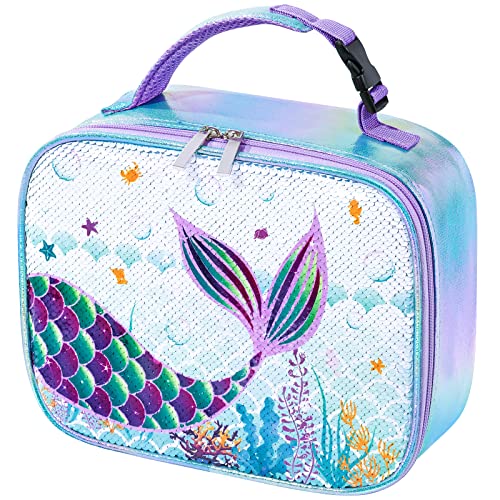 Sequin Mermaid Kids Lunch Bag