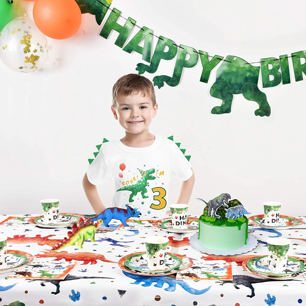 Watercolor Dinosaur 3rd Birthday T-Shirt