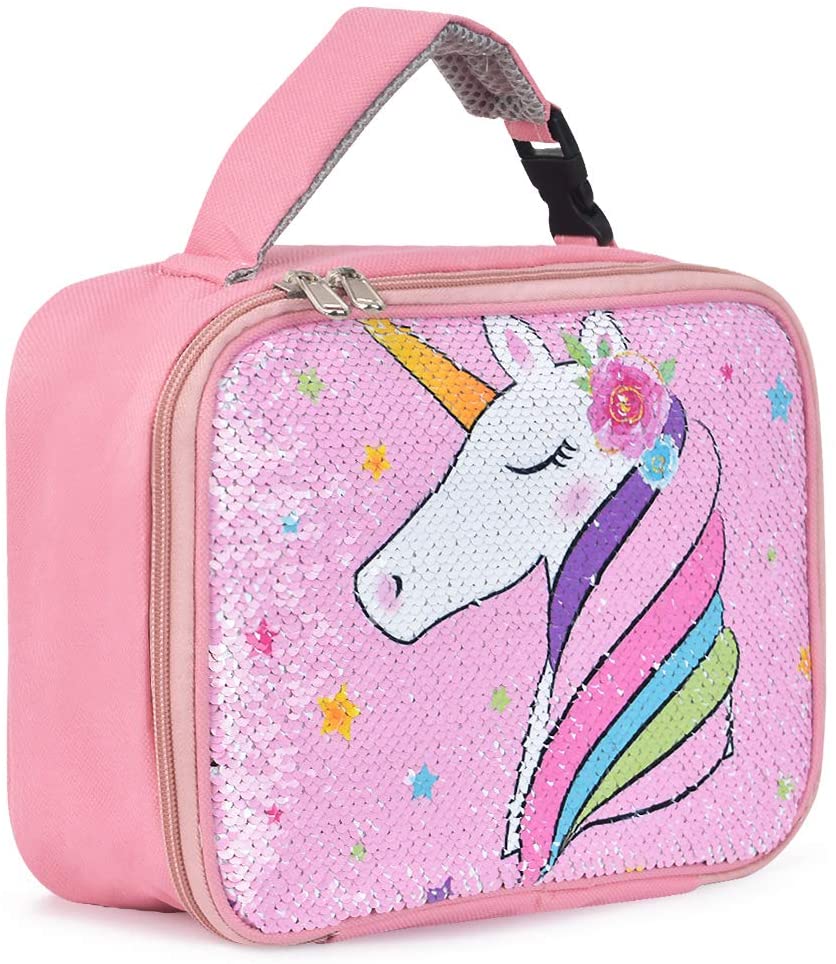 Home Unicorn Sequin Lunch Bag